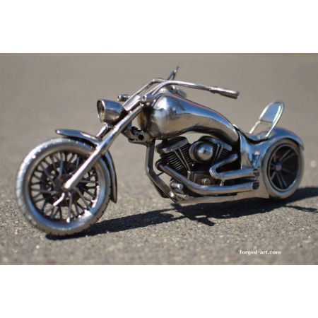 Chopper sculpture metal art